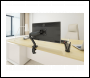 Sealey DH24 Dellonda Adjustable Single Monitor Arm with 360° Rotation - Black