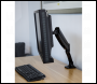 Sealey DH24 Dellonda Adjustable Single Monitor Arm with 360° Rotation - Black