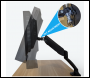 Sealey DH24 Dellonda Adjustable Single Monitor Arm with 360° Rotation - Black