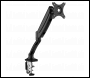 Sealey DH24 Dellonda Adjustable Single Monitor Arm with 360° Rotation - Black