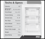 Sealey DH250 Baridi 55cm Undercounter Freezer with Adjustable Thermostat 85L - White