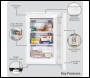 Sealey DH250 Baridi 55cm Undercounter Freezer with Adjustable Thermostat 85L - White