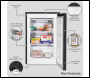 Sealey DH251 Baridi 55cm Undercounter Freezer with Adjustable Thermostat, 85L - Black