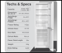 Sealey DH252 Baridi 70/30 Low Frost Fridge Freezer 157L Capacity - White