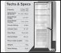 Sealey DH253 Baridi 47cm 70/30 Fridge Freezer, 157L Capacity Low Frost