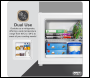 Sealey DH254 Baridi Mini Tabletop Fridge/Freezer, 31L Capacity - White