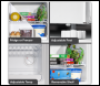 Sealey DH254 Baridi Mini Tabletop Fridge/Freezer, 31L Capacity - White