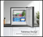 Sealey DH255 Baridi Mini Tabletop Fridge/Freezer, 31L Capacity - Black