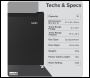 Sealey DH255 Baridi Mini Tabletop Fridge/Freezer, 31L Capacity - Black