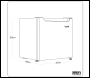 Sealey DH256 Baridi Tabletop Fridge with Ice Box, 46L Capacity