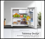 Sealey DH256 Baridi Tabletop Fridge with Ice Box, 46L Capacity, Adjustable Thermostat - White