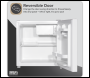 Sealey DH256 Baridi Tabletop Fridge with Ice Box, 46L Capacity, Adjustable Thermostat - White