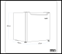 Sealey DH257 Baridi Tabletop Fridge with Ice Box, 46L Capacity