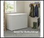 Sealey DH258 Baridi Freestanding Chest Freezer 254L Capacity - White