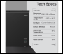 Sealey DH259 Baridi Freestanding Chest Freezer 254L Capacity - Black