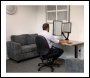 Sealey DH25 Dellonda Adjustable Double Monitor Arm with 360° Rotation - Black
