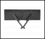 Sealey DH25 Dellonda Adjustable Double Monitor Arm with 360° Rotation - Black