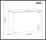 Sealey DH260 Baridi Freestanding Chest Freezer 299L Capacity - White