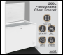 Sealey DH260 Baridi Freestanding Chest Freezer 299L Capacity - White