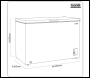 Sealey DH261 Baridi Freestanding Chest Freezer 299L Capacity - Black