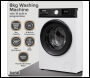 Sealey DH262 8kg Washing Machine, Front Loading, 1400rpm Energy Rating A – White