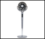 Sealey DH264 Baridi 12 inch  Pedestal Fan with Remote Control, Back Light & 12hr Timer - Grey