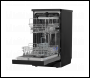 Sealey DH267 Baridi Slimline Freestanding Dishwasher 45cm Wide 10 Place Settings - Black