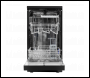 Sealey DH267 Baridi Slimline Freestanding Dishwasher 45cm Wide 10 Place Settings - Black