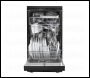 Sealey DH267 Baridi Slimline Freestanding Dishwasher 45cm Wide 10 Place Settings - Black