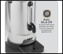 Sealey DH269 Baridi Hot Water Boiler/Tea Urn 10L Capacity, Stainless Steel