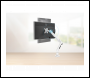 Sealey DH26 Dellonda Adjustable Single Monitor Arm with 360° Rotation - White