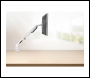 Sealey DH26 Dellonda Adjustable Single Monitor Arm with 360° Rotation - White