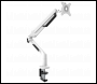 Sealey DH26 Dellonda Adjustable Single Monitor Arm with 360° Rotation - White