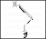 Sealey DH26 Dellonda Adjustable Single Monitor Arm with 360° Rotation - White