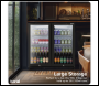 Sealey DH272 Baridi Hinged Double Door, Back Bar Drinks Fridge/Cooler, 190L Capacity