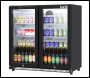 Sealey DH272 Baridi Hinged Double Door, Back Bar Drinks Fridge/Cooler, 190L Capacity