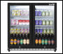 Sealey DH272 Baridi Hinged Double Door, Back Bar Drinks Fridge/Cooler, 190L Capacity