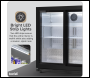 Sealey DH273 Baridi Back Bar Drinks Fridge/Cooler with Double Sliding Doors, 190L Capacity