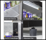 Sealey DH273 Baridi Back Bar Drinks Fridge/Cooler with Double Sliding Doors, 190L Capacity