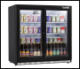 Sealey DH273 Baridi Back Bar Drinks Fridge/Cooler with Double Sliding Doors, 190L Capacity