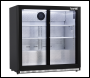 Sealey DH273 Baridi Back Bar Drinks Fridge/Cooler with Double Sliding Doors, 190L Capacity