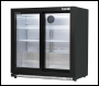 Sealey DH273 Baridi Back Bar Drinks Fridge/Cooler with Double Sliding Doors, 190L Capacity