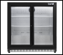 Sealey DH273 Baridi Back Bar Drinks Fridge/Cooler with Double Sliding Doors, 190L Capacity