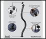 Sealey DH274 Dellonda Flexible Cable Management System, Clamp-On 1.3m