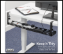Sealey DH276 Dellonda Extendable Cable Management Tray 435/730 x 130 x 190 - Black