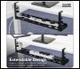 Sealey DH276 Dellonda Extendable Cable Management Tray 435/730 x 130 x 190 - Black