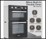 Sealey DH279 Baridi 90cm Built-In Double Oven, 88L Capacity, Energy Rating A - Black