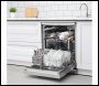 Sealey DH280 Baridi Regular Sized Freestanding Dishwasher 60cm Wide 13 Place Settings - Silver