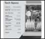 Sealey DH280 Baridi Regular Sized Freestanding Dishwasher 60cm Wide 13 Place Settings - Silver