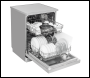 Sealey DH280 Baridi Regular Sized Freestanding Dishwasher 60cm Wide 13 Place Settings - Silver